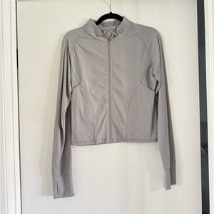Grey zip up jacket